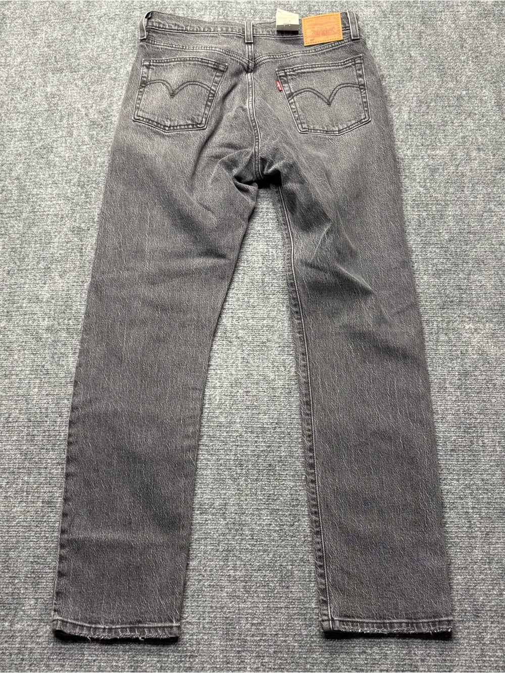 Levis Premium 501 Jeans Womens 29x30 Black Straight Button Fly Big E NEW - Picture 2 of 14